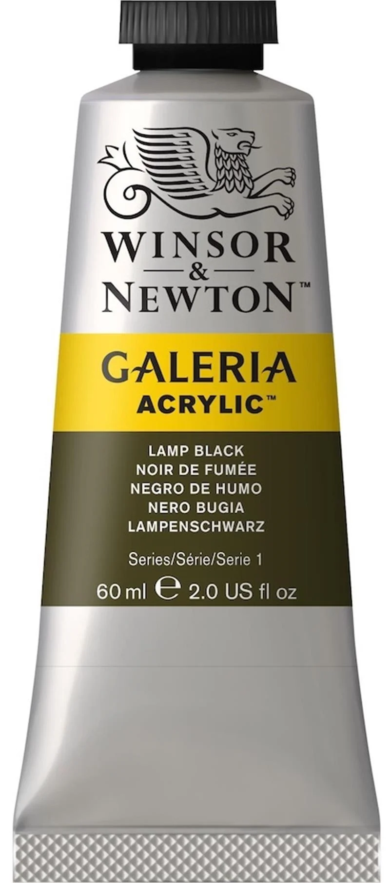 W&amp;N AKRİLİK BOYA GALERIA 60 ML LAMP BLACK 337 WN-2120337