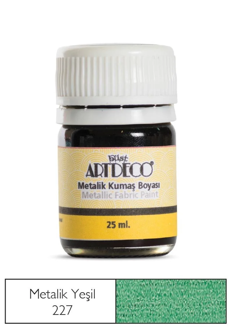 ARTDECO KUMAŞ BOYASI METALİK 25 ML YEŞİL Y-011A-227