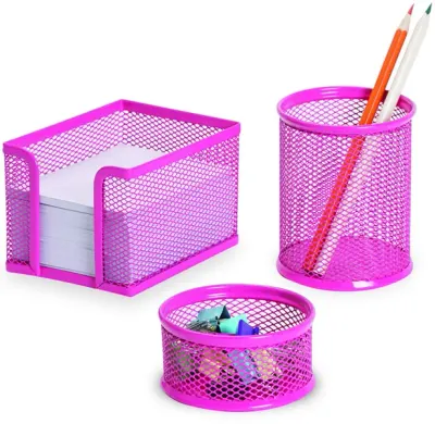 GIPTA MASA SETİ METAL 3 PARÇA PEMBE F0033