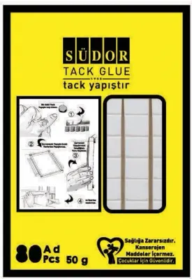 SÜDOR YAPIŞTIRICI TACK 50 GR 60 PARÇA TC01