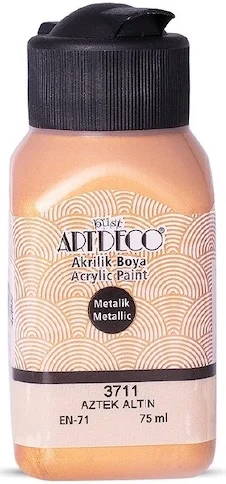 ARTDECO AKRİLİK BOYA METALİK 75 ML AZTEK ALTIN Y-071I-3711