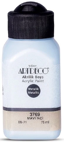 ARTDECO AKRİLİK BOYA METALİK 75 ML MAVİ İNCİ Y-071I-3769
