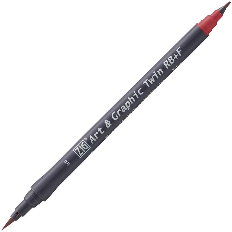 ZIG ART&amp;GRAPHIC TWIN RB TUT-95 260 DEEP RED