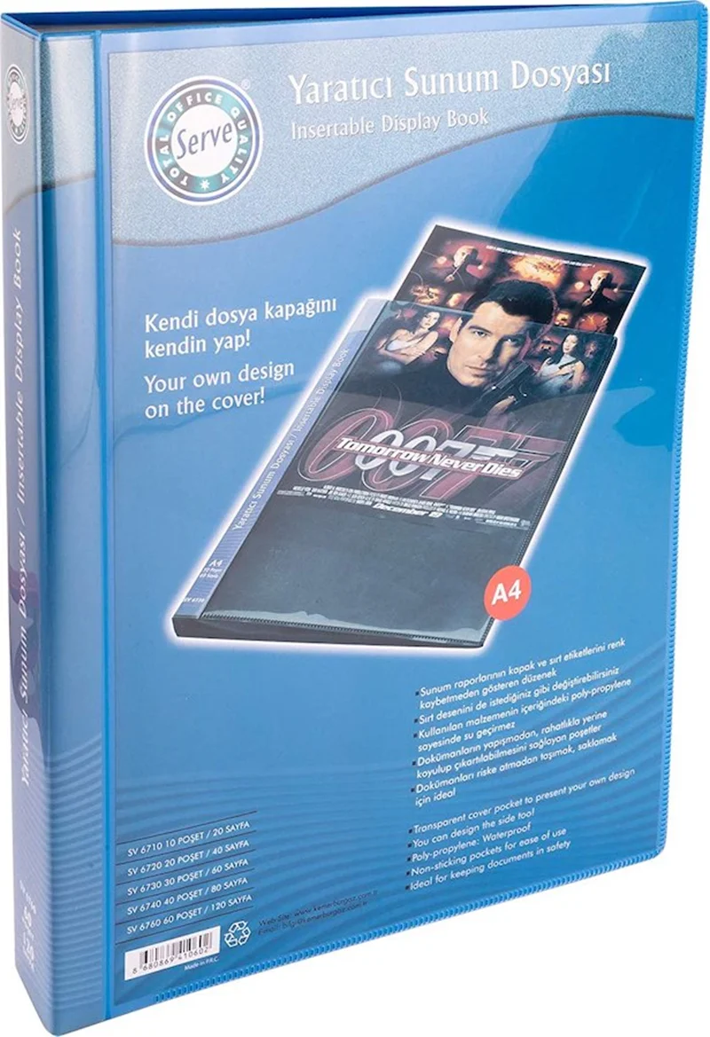 SERVE SUNUM DOSYASI 60 LI MAVİ SV-6760-MAV