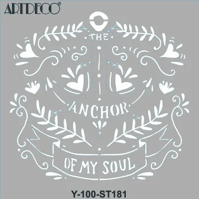 ARTDECO STENCIL 30x30 CM RUHUN ÇIPASI Y-100-ST181