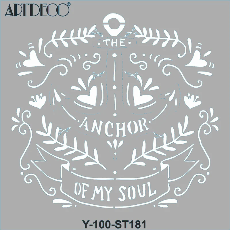 ARTDECO STENCIL 30x30 CM RUHUN ÇIPASI Y-100-ST181