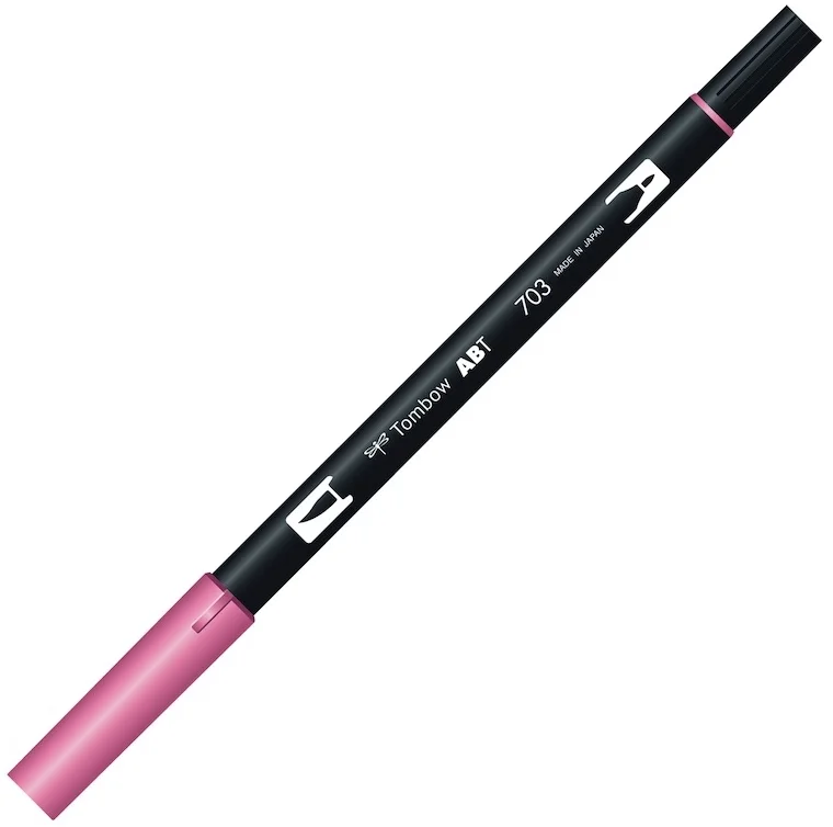 TOMBOW AB-T DUAL BRUSH PEN GRAFİK KALEMİ PINK ROSE (703) T-AB-T 703