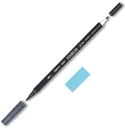 MARVY FIRÇA KALEM BRUSH PEN ÇİFT UÇLU 1800-053 PALE BLUE