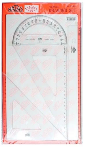 HATAS ÇİZİM TAKIMI TEKNİK OKUL 26 CM GÖNYELİ 00825