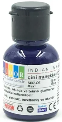 SÜDOR ÇİNİ MÜREKKEBİ 25 ML MAVİ SI02-06
