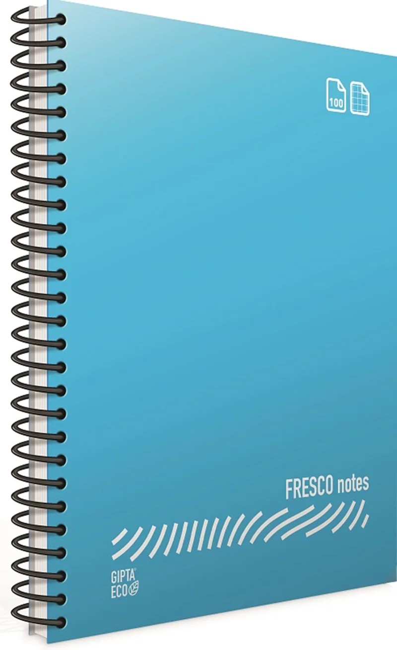 GIPTA DEFTER EKO FRESCO A4 SPİRALLİ PP KAPAK 120 YP. ÇİZGİLİ 4938