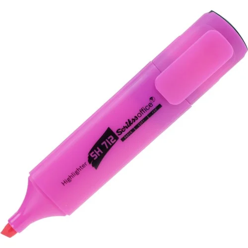 SCRIKSS OFFICE FOSFORLU KALEM SH712 PEMBE