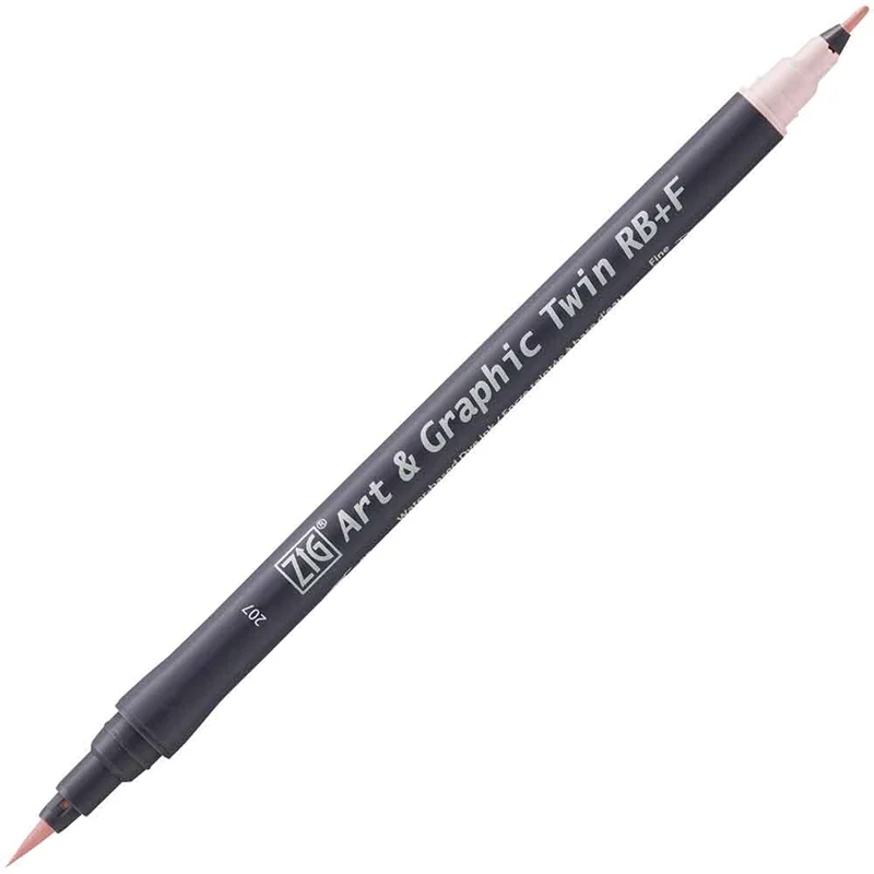 ZIG ART&amp;GRAPHIC TWIN RB TUT-95 207 PALE PINK