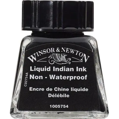 W&amp;N ÇİZİM MÜREKKEBİ DRAWING INK 14 ML LIQUID INDIAN 754 WN-1005754