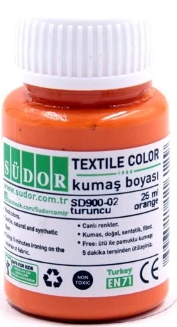 SÜDOR KUMAŞ BOYASI 25 ML TURUNCU SD900-02