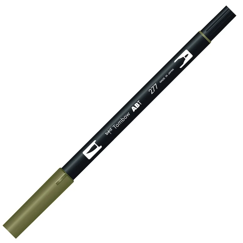 TOMBOW AB-T DUAL BRUSH PEN GRAFİK KALEMİ DARK GREEN (277) T-AB-T 277