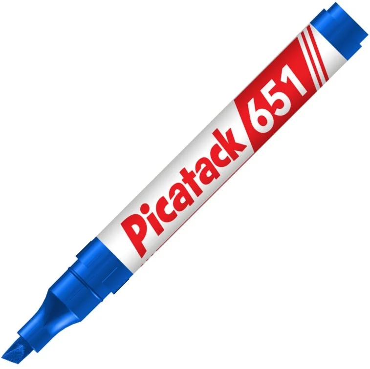 PICATACK PERMANENT MARKER 651 KESİK UÇ MAVİ KX017B