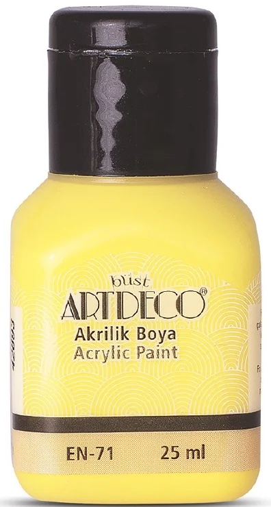 ARTDECO AKRİLİK BOYA 25 ML SARI Y-070A-3601