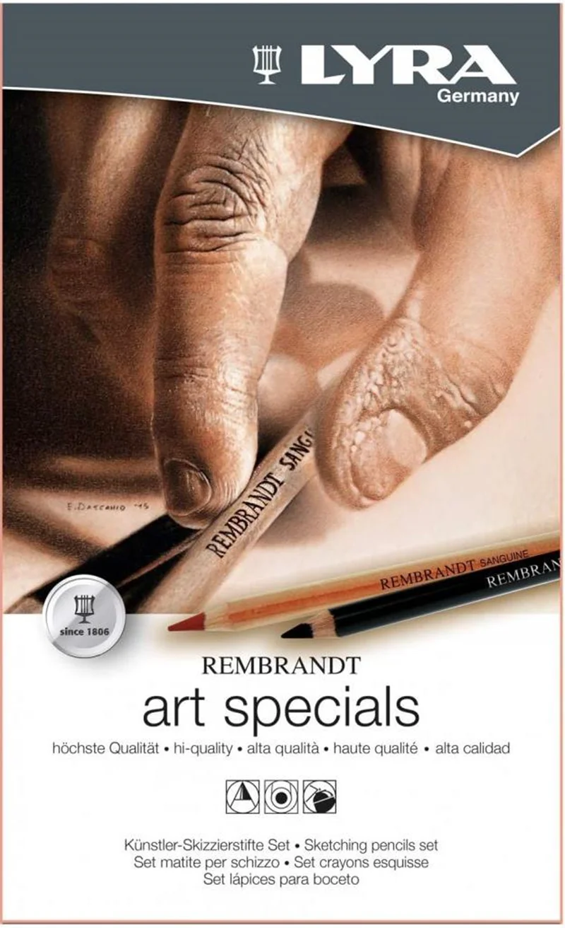 LYRA KURŞUN KALEM DERECELİ REMBRANDT ART SPECIALS 12 Lİ METAL KUTU L2051120