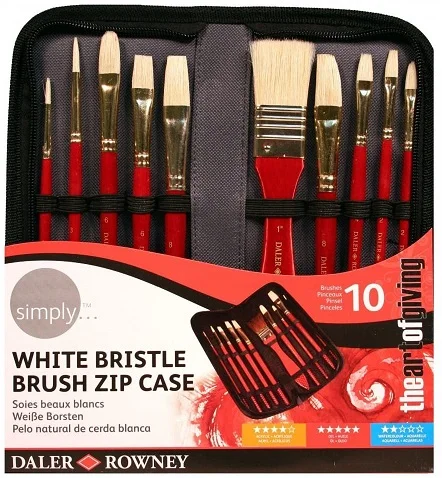 DALER ROWNEY FIRÇA SETİ SIMPLY SERİSİ YAĞLI BOYA ÇANTALI YAĞLI BOYA 10 LU 216949010