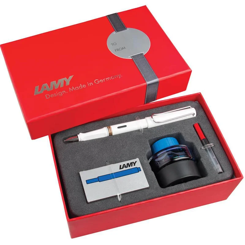 LAMY DOLMA KALEM SAFARI SETİ BEYAZ M UÇ 19BDS-M