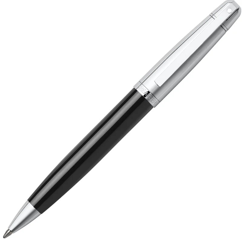 SHEAFFER TÜKENMEZ KALEM 500 SERİSİ 9331-2 KROM PARLAK SİYAH