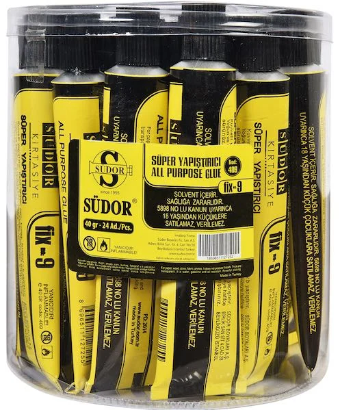 SÜDOR YAPIŞTIRICI FIX SOLVENT BAZLI NO: 9 40gr SD409