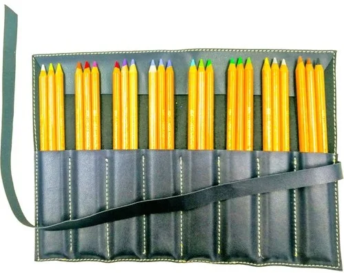 KOHINOOR DERİ ÇANTA  SET 24 LÜ PASTEL PENCİL KN03