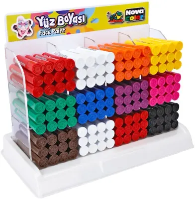 NOVA COLOR YÜZ BOYASI 144 LÜ STAND NC-200
