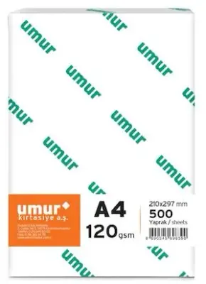 UMUR GRAMAJLI FOTOKOPİ KAĞIDI A4 120 GR 500 LÜ 30002424