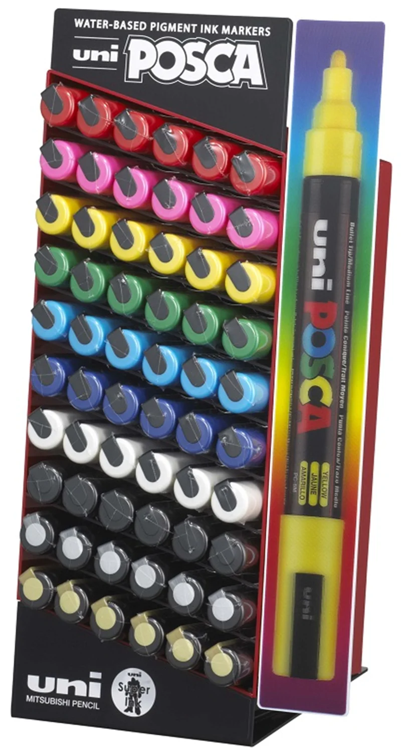 UNİ POSTER MARKÖRÜ POSCA STAND PC-5M/5D 1.8-2.5 60 LI