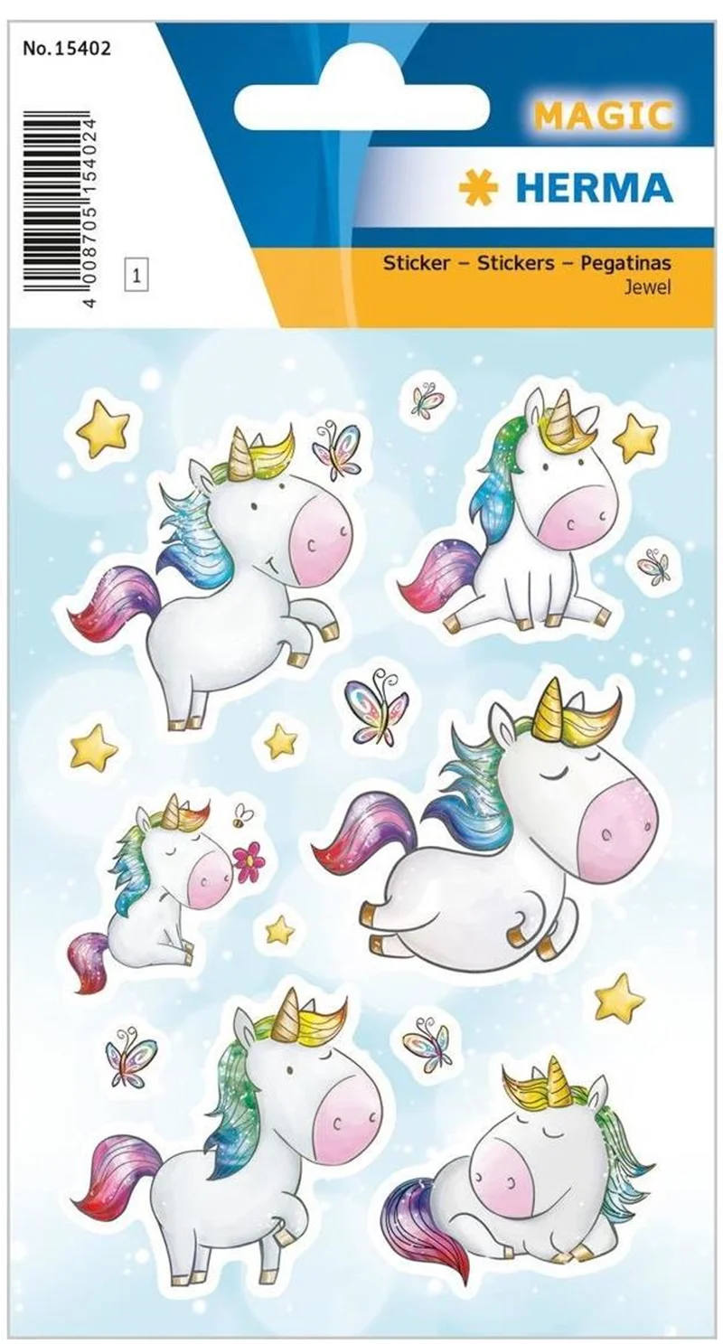 HERMA ETİKET MAGIC JEWEL UNICORN YILDIZ TOZLARI 15402