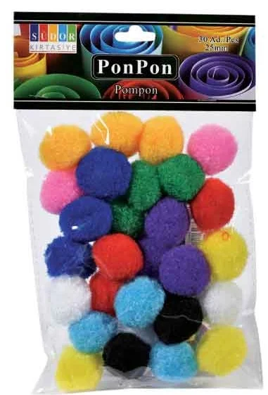 SÜDOR PONPON 25 MM 30'LU SS14-2