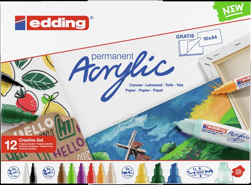 EDDING AKRİLİK YARATICI SET BASIC EDAKRILIKK1299