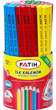 FATİH KURŞUN KALEM JUMBO BAŞLANGIÇ RENKLİ 72 Lİ FA12042KL0072