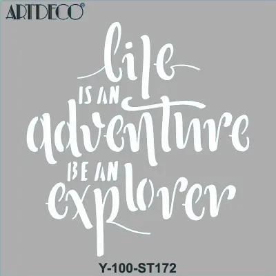ARTDECO STENCIL 30x30 CM BİR DİLEK Y-100-ST172