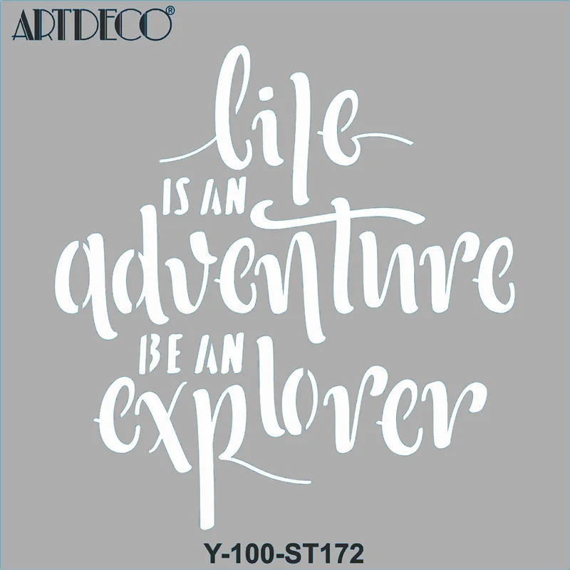 ARTDECO STENCIL 30x30 CM BİR DİLEK Y-100-ST172