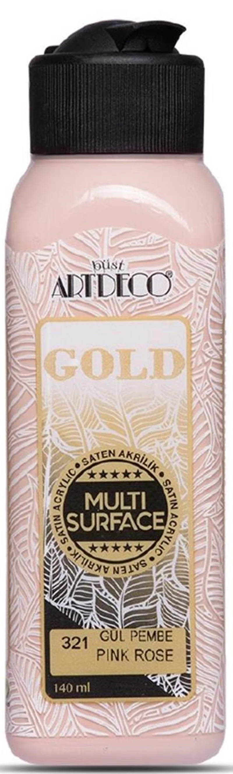 ARTDECO AKRİLİK BOYA GOLD MULTI-SURFACE 140 ML GÜL PEMBE Y-G70R-321