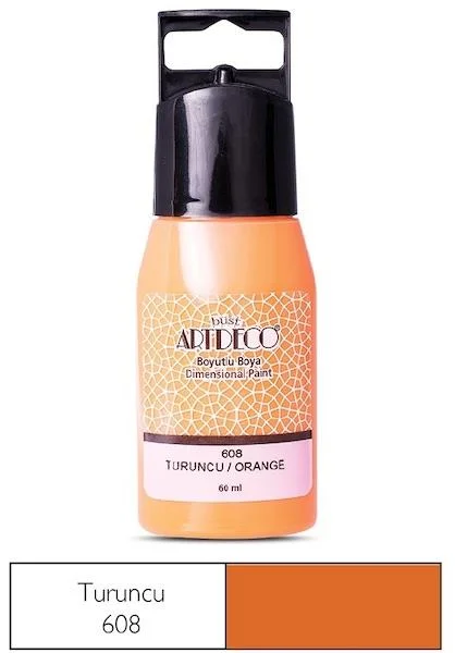 ARTDECO BOYUTLU BOYA 60 ML TURUNCU Y-042C-608