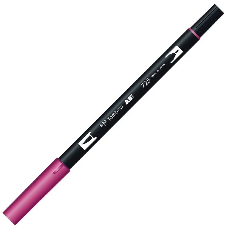 TOMBOW AB-T DUAL BRUSH PEN GRAFİK KALEMİ RHODAMINE RED (725) T-AB-T 725