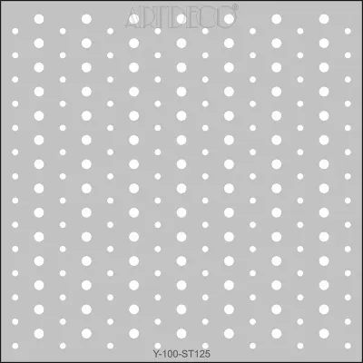 ARTDECO STENCIL 30x30 CM NOKTALAR Y-100-ST125