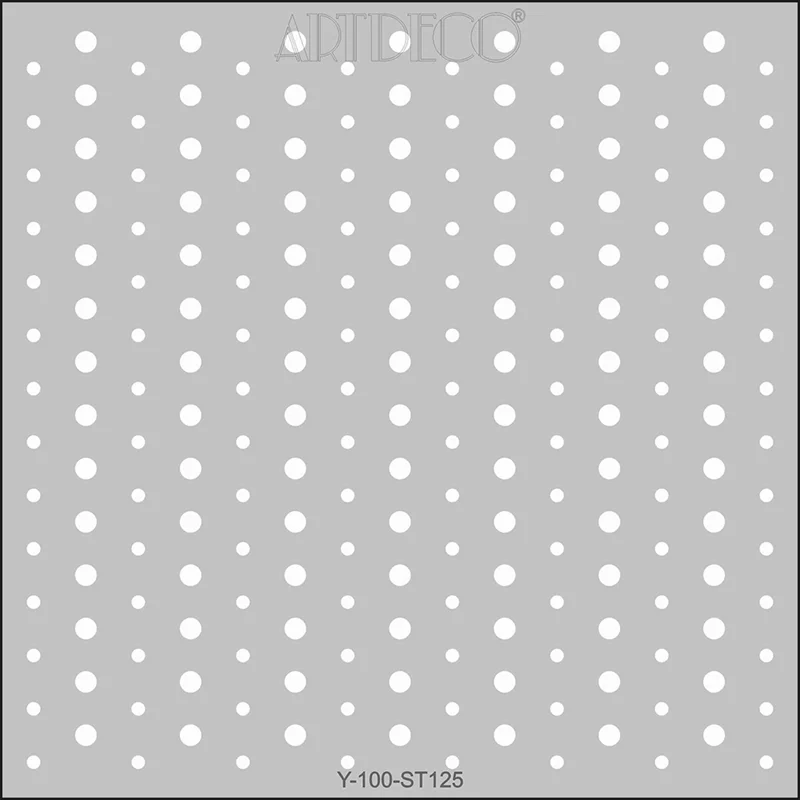 ARTDECO STENCIL 30x30 CM NOKTALAR Y-100-ST125