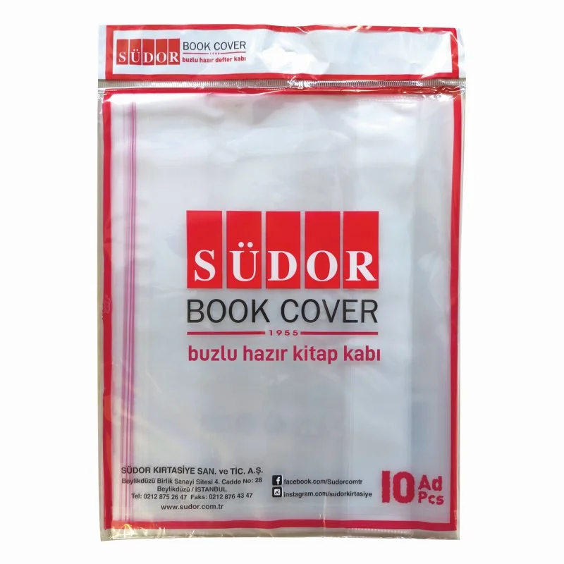 SÜDOR KITAP KABI BUZLU ŞEFFAF 10'LU SAN566