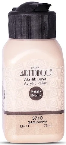 ARTDECO AKRİLİK BOYA METALİK 75 ML ŞAMPANYA Y-071I-3710