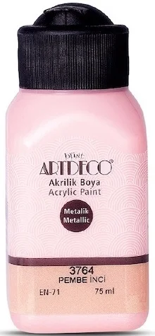 ARTDECO AKRİLİK BOYA METALİK 75 ML PEMBE İNCİ Y-071I-3764