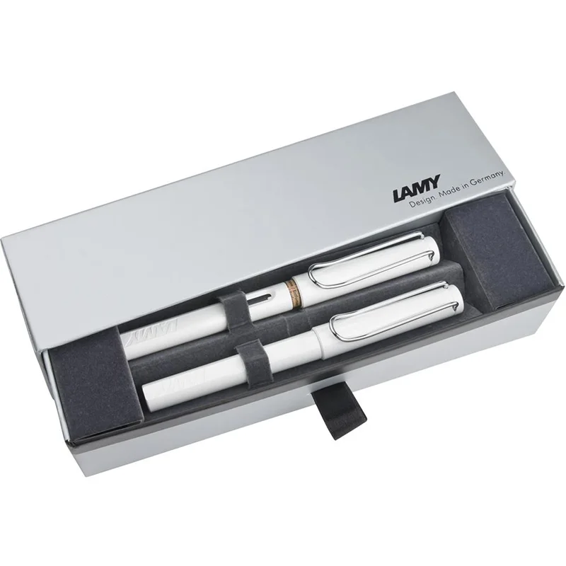 LAMY DOLMA KALEM+ROLLER KALEM SET SAFARI BEYAZ 19B-M/319B