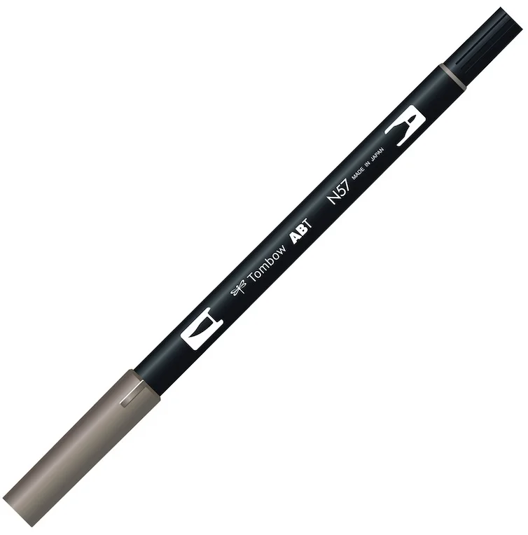 TOMBOW AB-T DUAL BRUSH PEN GRAFİK KALEMİ WARM GRAY 5 (N57) T-AB-T N57