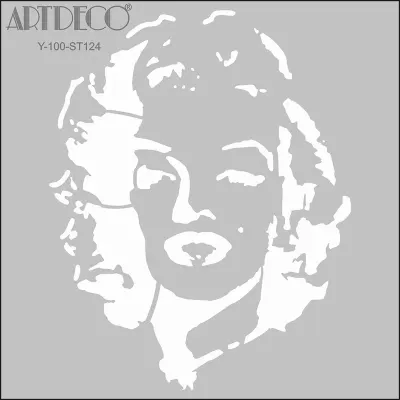 ARTDECO STENCIL 30x30 CM MARILYN MONROE Y-100-ST124