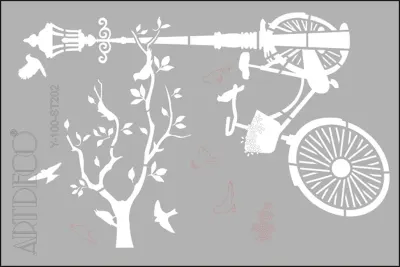 ARTDECO STENCIL A4 BİSİKLET Y-100-ST202