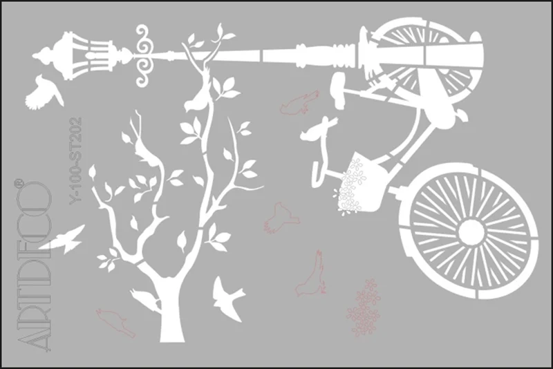 ARTDECO STENCIL A4 BİSİKLET Y-100-ST202